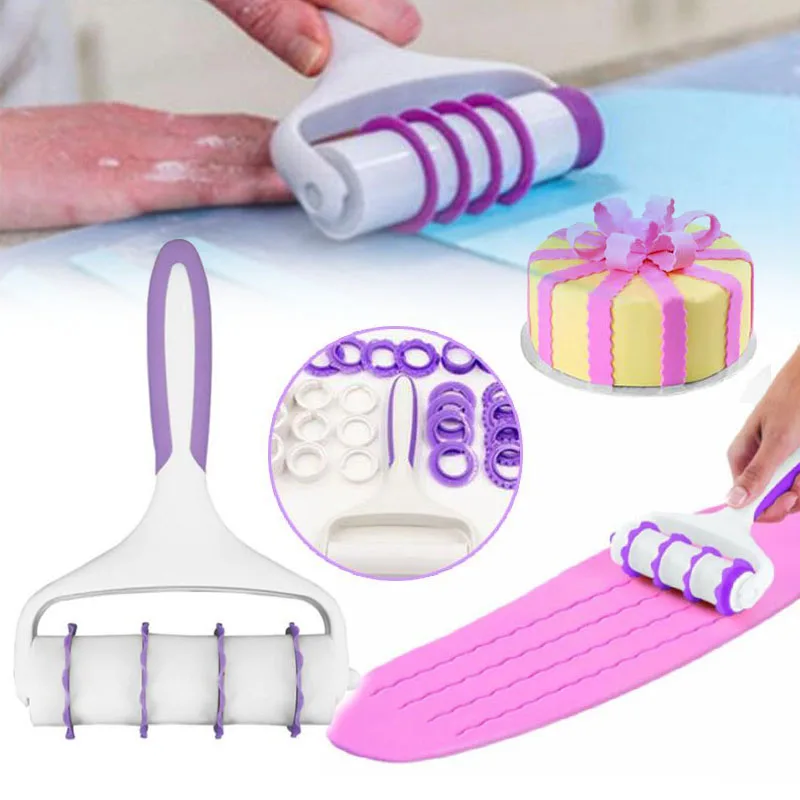 Лента Sugarcraft Скалка рельефное украшение выпечки поставка ролик украшения