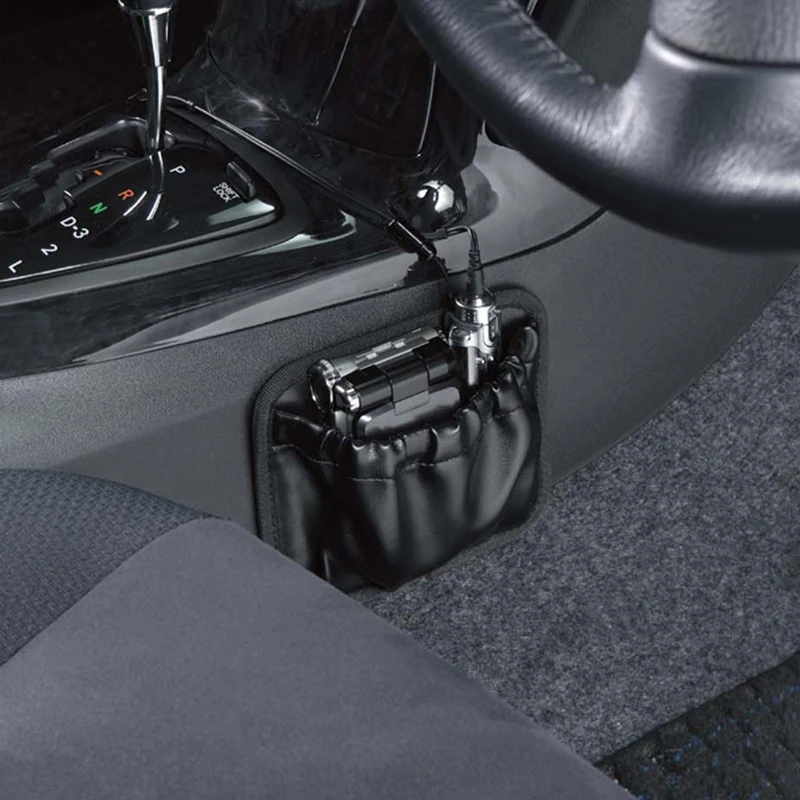 Comprar Bolsa de almacenamiento lateral de asiento de coche de cuero organizador pluma de teléfono llave de cigarrillo Auto asientos huecos organizador puerta Stick pasta bolsillos titular