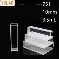 YCLAB мм 10 мм Cuvette 751 стекло ячейки колориметр 3,5 мл лаборатория химии оборудования