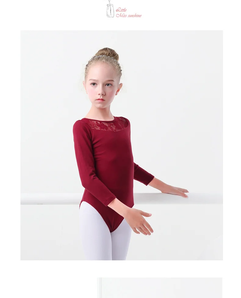 Розовое гимнастическое балетное платье-трико для маленьких девочек, танцевальные костюмы, кружевная хлопковая танцевальная одежда для балета, одежда для плавания