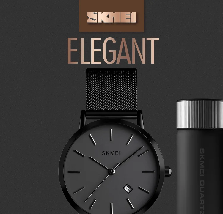 SKMEI 1530 Fashion Women Quartz Watch 3bar Waterproof Stainless Steel Watchband