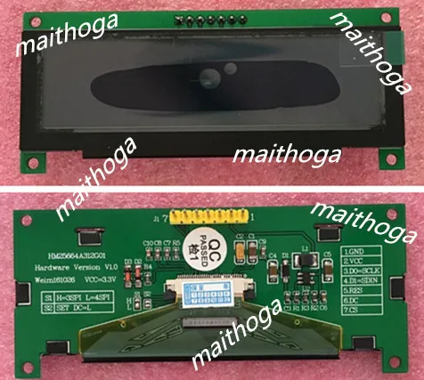 Maithoga 2 5-дюймовый 7P SPI синий модуль OLED SSD1322 Привод IC 3 12*64 | Электронные компоненты и