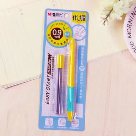 M& G механический карандаш 0,9 мм для письма школьные принадлежности держатель механический черновик карандаш чертёжные заправки профессиональная живопись - Цвет: yellow