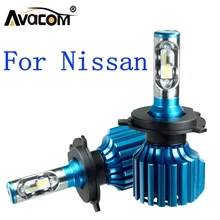 Avacom 2 pz LED Auto Turbo Del Faro Lampadine 12 v CSP 6500 k 12000Lm 72 w Auto DRL Lampada Della Nebbia per Nissan Qashqai/Altima/Versa/200SX