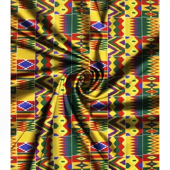 

african imitated silk fabric nigerian wax print chiffon&audel fabric 4 yards audel fabric +2 yards chiffon fabric for dress 6yds