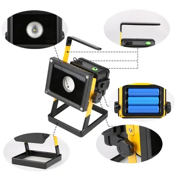 

3 Modes 2400 LM working Light 24 LED 30W Outdoor LED Flood Light Portable Work Light Lamp LED Rechargeable Camping Light