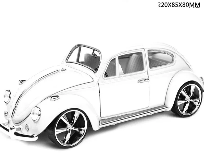 MZ 1:18 Alloy Retro Classic Beetle Car Model Mini Car Toys Table Decor Model 2010A