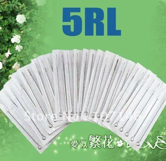 Одноразовые стерилизованные иглы для тату пистолета 100x 5RL|tattoo needles|needles for tattootattoo