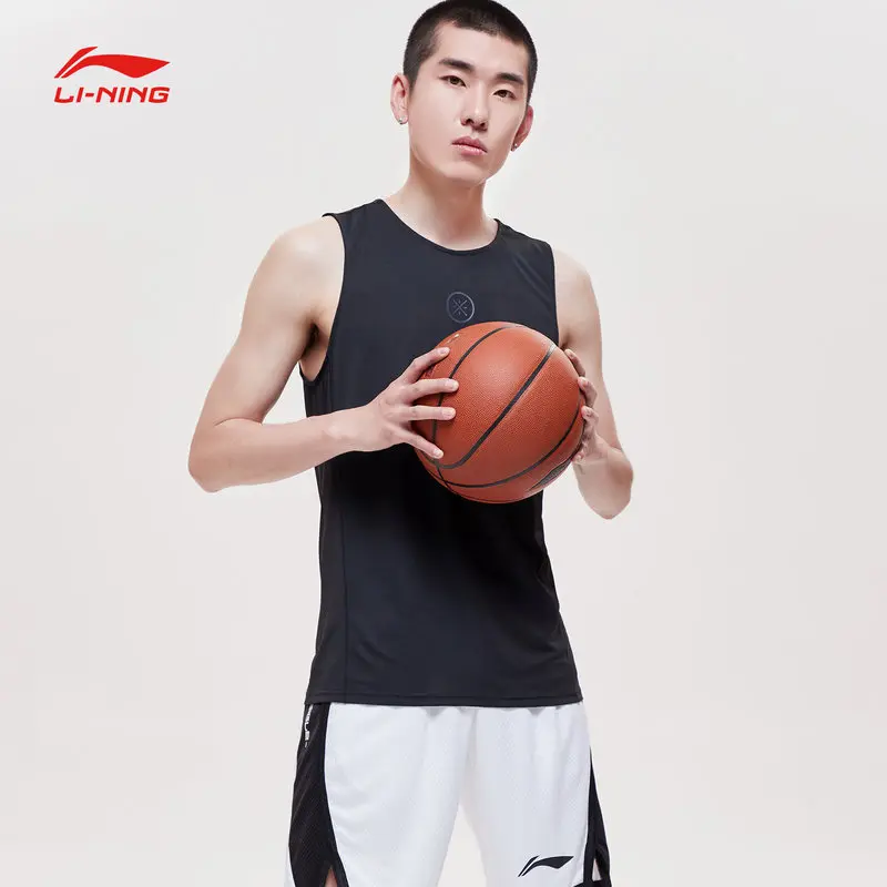 Li-Ning Мужская серия WADE Basketeball Танк Полиэстер Slim Fit комфортная дышащая подкладка спортивные жилеты Топ AVSP085 MBS084