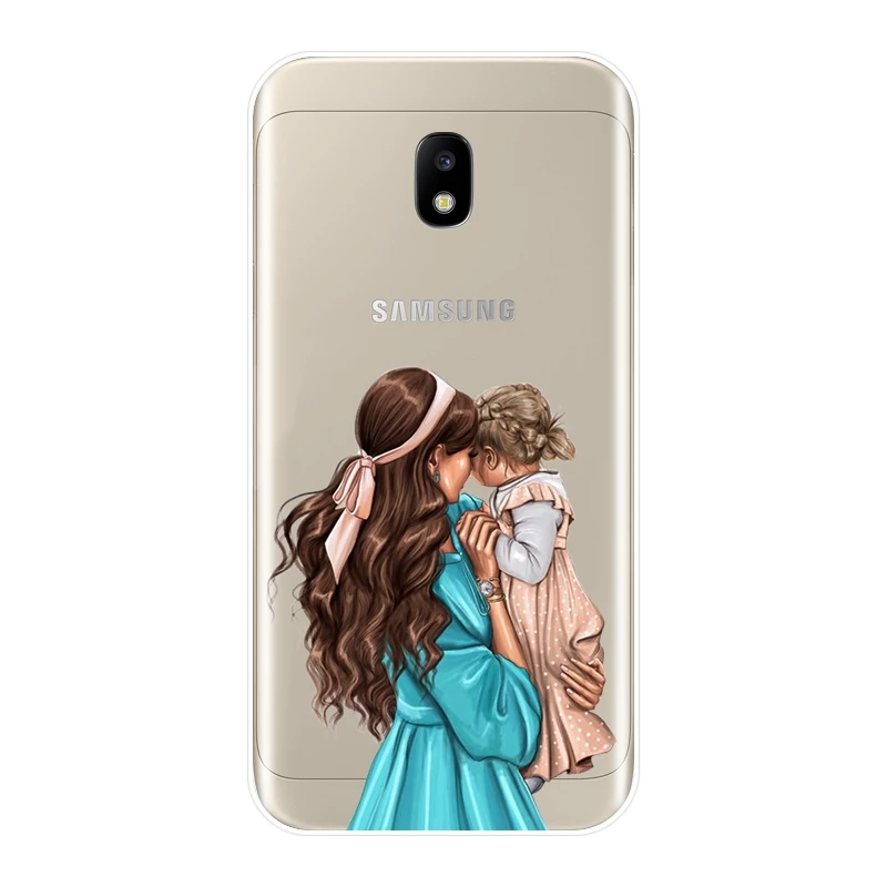 Силиконовый чехол для телефона Samsung Galaxy J3 J5 J7 2015 2016 2017 мамы и дочки J2 Prime J4 J6 J8 Plus