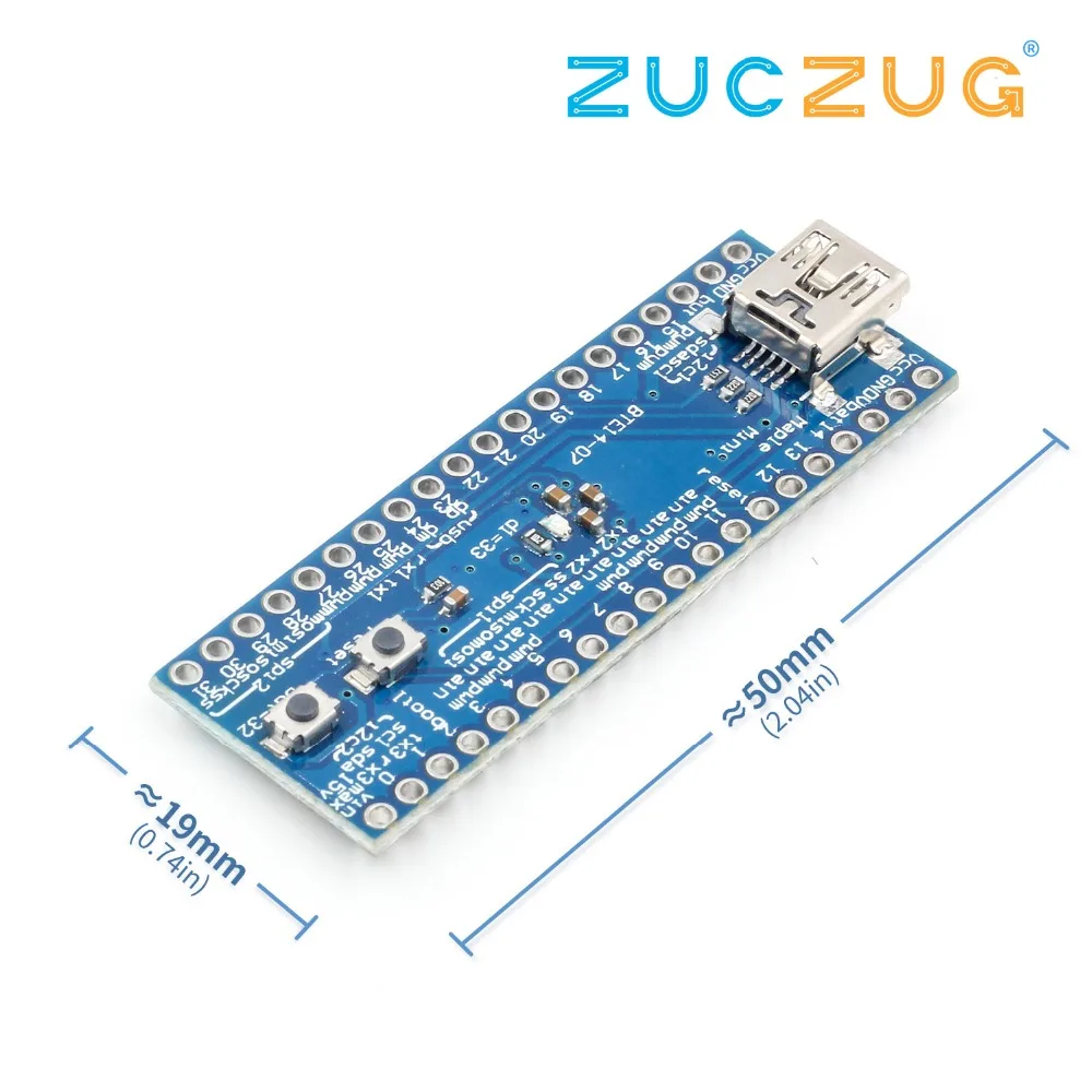 STM32F103CBT6 клен Мини рука STM32 Cortex M3 плата контроллера Модуль 3 V USB цифрового ввода
