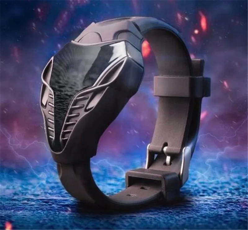 Горячая Распродажа светодиодный уникальный дизайн наручные часы с кольцом для рук для мальчиков и девочек модные электронные часы повседневные часы