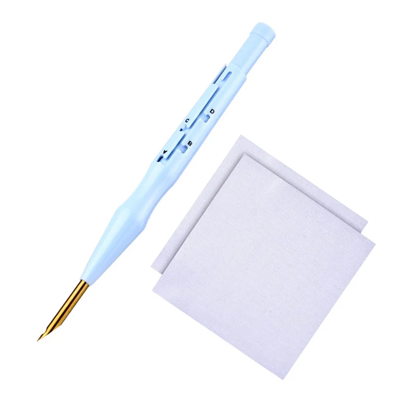 

Adjustable Punch Needle with Cloths Needle Threader Russian Poke Pen Stitching Embroidery Cross Stitch Sewing Accesseries Tools