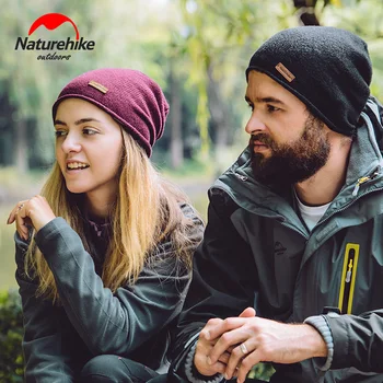 

Naturehike Outdoor warm wool Beanie knitted hat men women leisure sports cap hat winter running sport hat