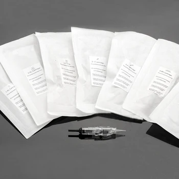 

Cartridge Needles 10pcs/lot 1RL Disposable Sterilized Permanent Makeup Tattoo Needle Tips For Eyebrow Lip Agulha Easy Click tattoo machine pen