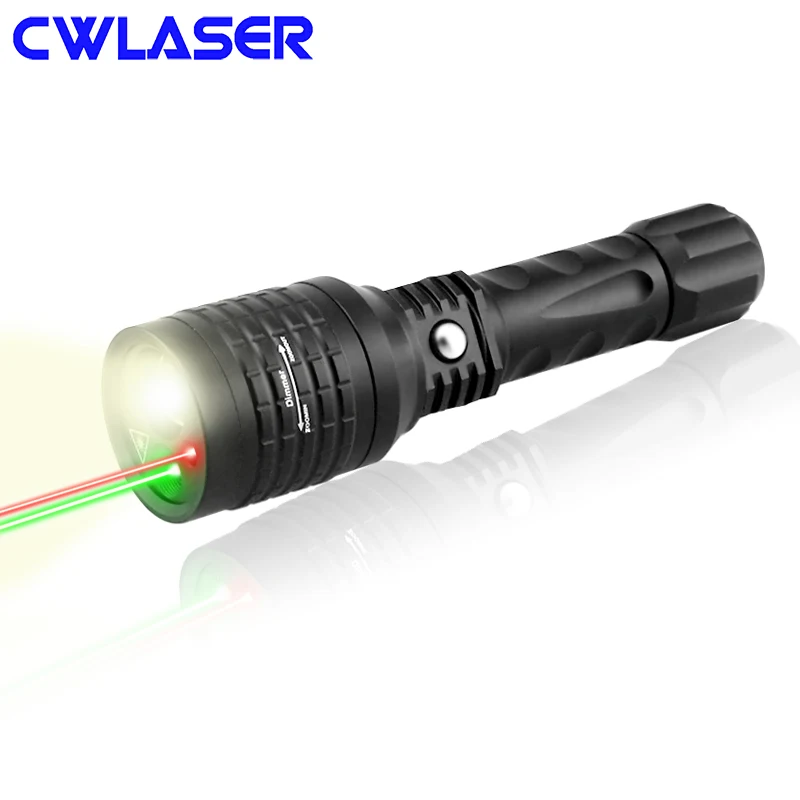 CWLASER 3 в 1 4 режима 5 мВт 532 нм Зеленый и 650нм Красная лазерная указка с