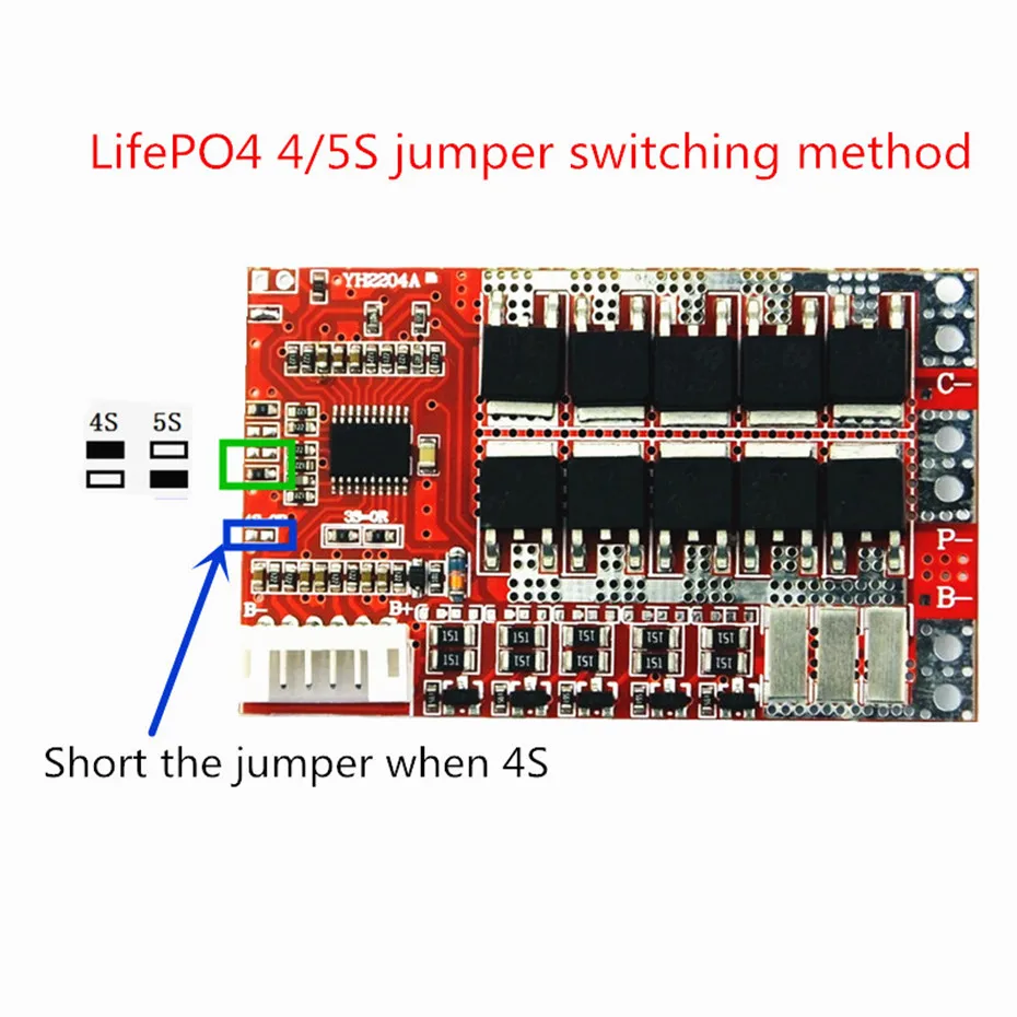 BMS 5S 12A 20A 50A 100A 21V 3.7V Lithium battery protection board/3.2V iron phosphate/LiFePO4 battery BMS board with Balance