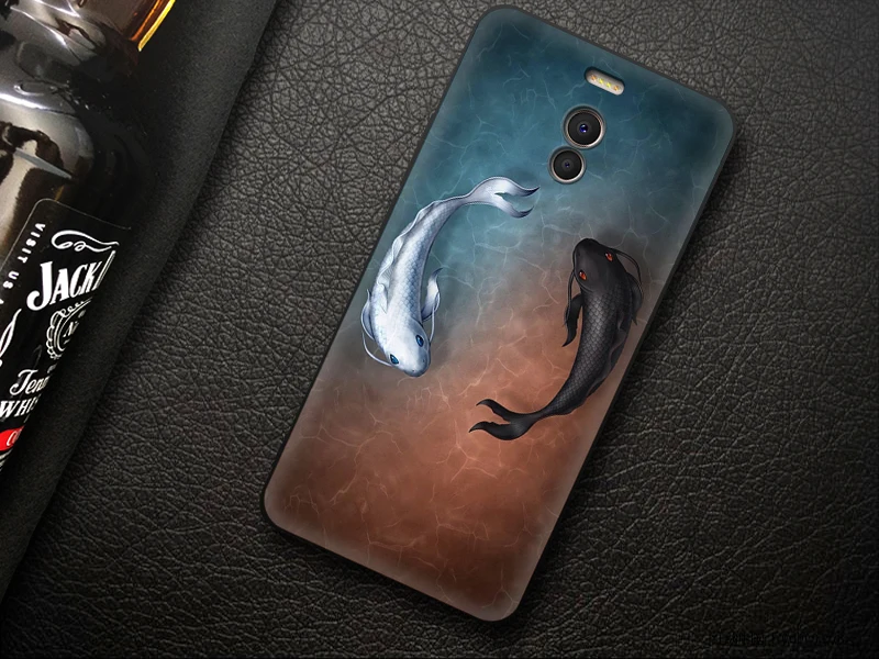 JURCHEN Soft Tpu Back Cover For Meizu M6 Note Case Silicone Matte Exquisite Print Phone Case For Meizu M6 Note Case Meizy Note 6 cases for meizu black