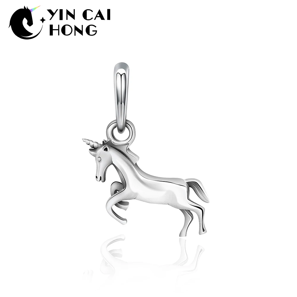 

YCH 100% 925 Sterling Silver Casual Vitality Zodiac Horse Necklace Pendant Original Women Charming Gift Jewelry