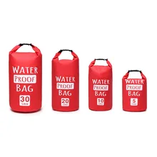 Открытый складной 5L, 10L, 20L, 30L Сверхлегкий Мешок для плавания сухой Каякинг хранения Дрифтинг водонепроницаемый рафтинг мешок 3 цвета