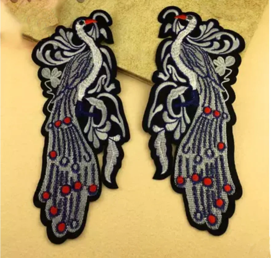 Embroidery large size cloth patch,retro style classical jacket clothing