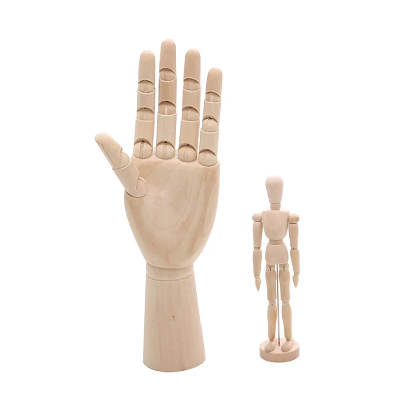

14 Joints Freely Rotated Wood Sketch for Painting Wooden Man Model Mannequin Craft Table Ornament Relieve Pressure Toy Ornament