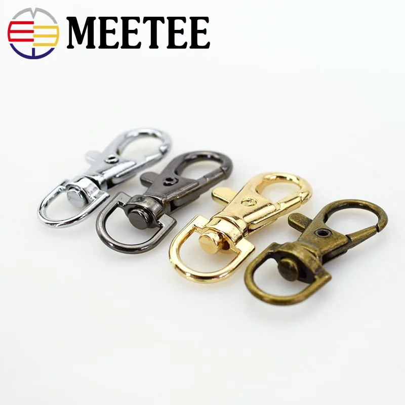 

20Pcs Eco-Friendly Metal Bag Buckles Cat Dog Collar Lobster Clasps Swivel Snap Hooks For Backpacks Straps Key Chain