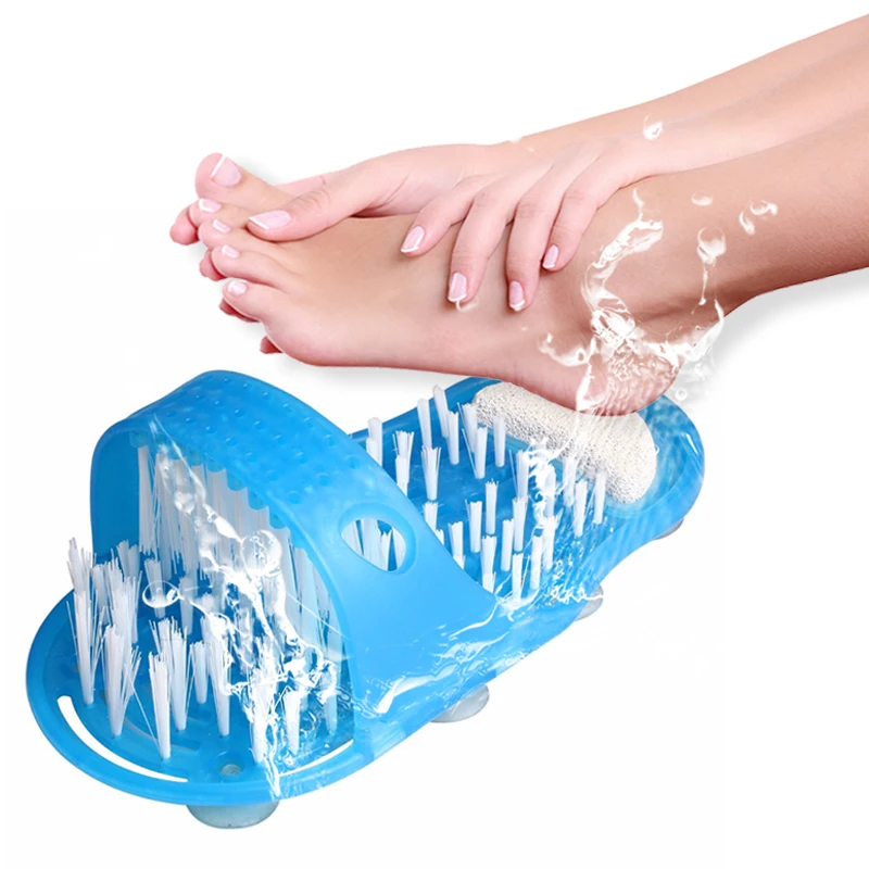Pedicure Plastic Bath Foot Massager Slippers Bath Shoes Brush Stone