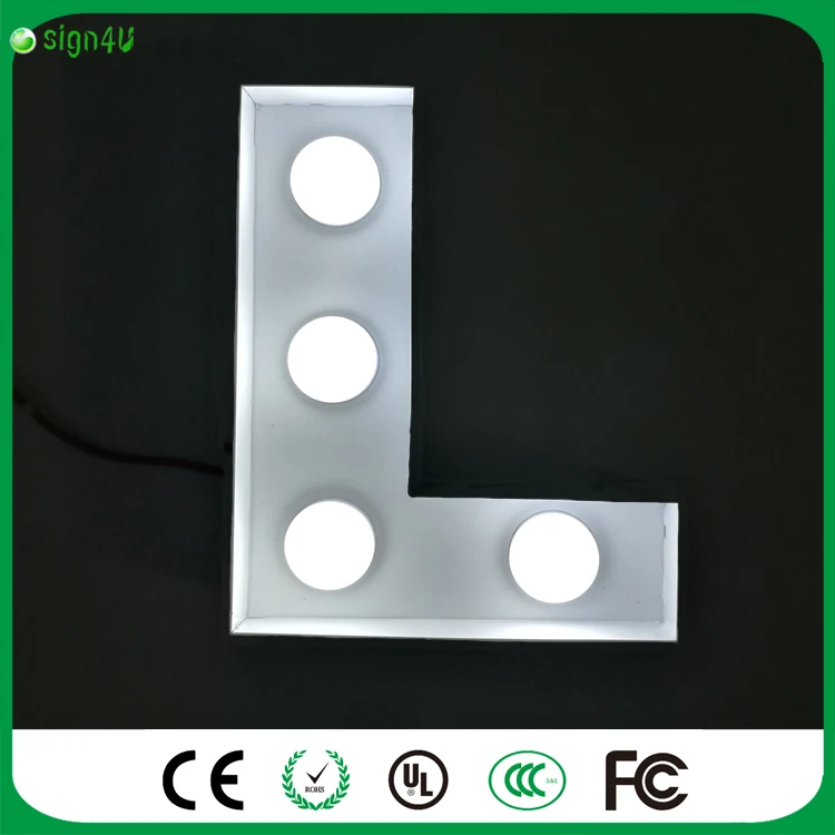 

Free standing LED illuminated bulb ball light decorative letters for living room decoration