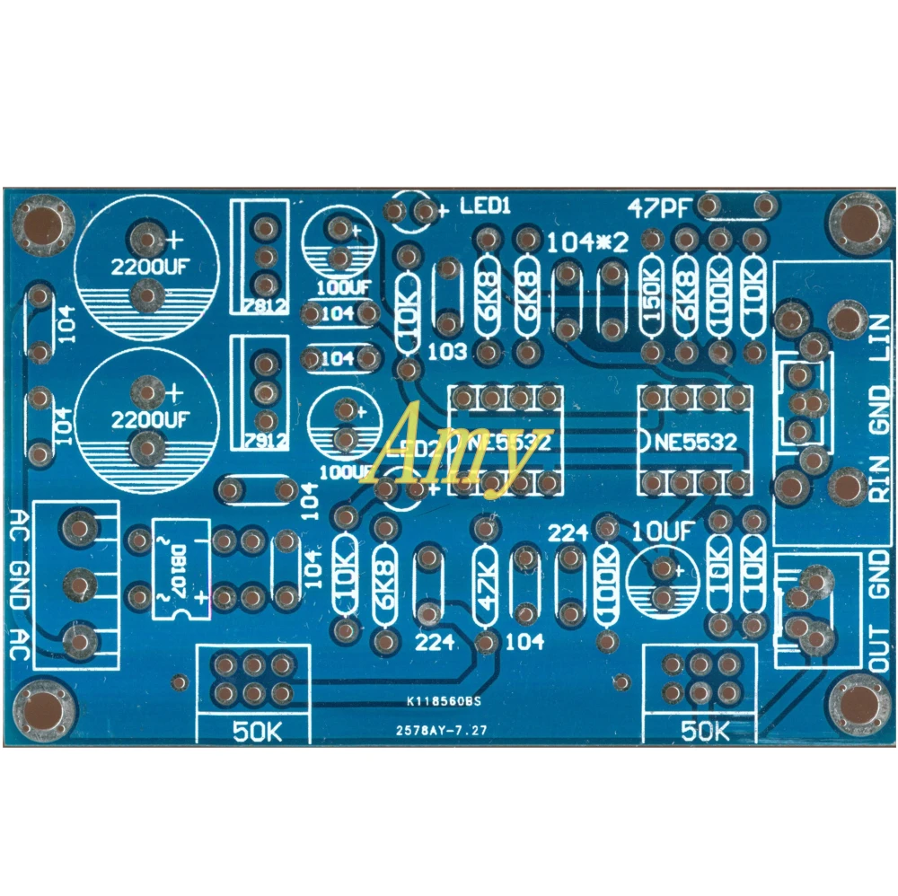 Фильтр низких частот NE5532 перед частями платы поставьте басовый предусилитель с усилителем сабвуфера DIY части