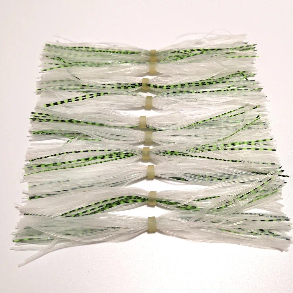 

10 Bundles 44/49 Strands Silicone Skirts Fishing Accessories DIY Buzzbaits Spinner Buzz Bait Silicone Skirts Dropshipping SF009