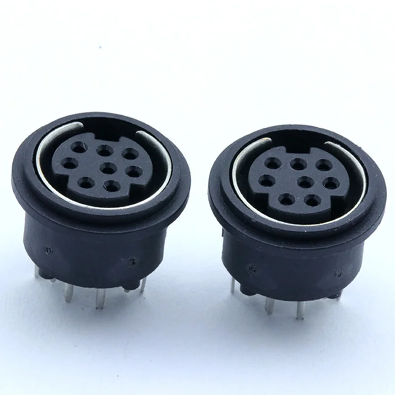 Мини 8Pins PS2 Jack DIN S клеммные коннекторы разъем 8P 20 шт. 180 градусов|Соединители| |