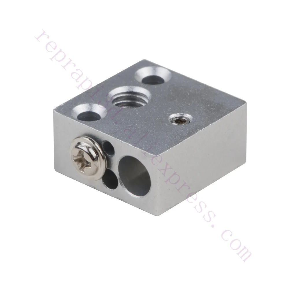 cheap 3pcs 20*20*10mm CR10 CR 10 Heater Block heating block for All Metal and 300 C Flexible Friendly Hotend Kits 3D Printer use