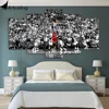 5 pièce toile art basket dernier coup Jordan peinture toile photos sport affiches et impressions cadre mur art ► Photo 1/6