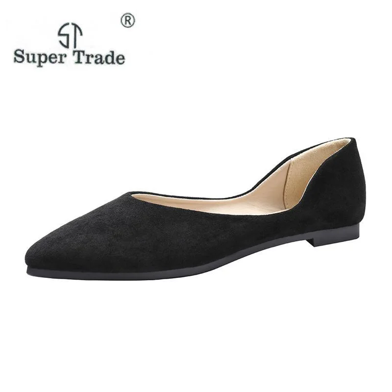ST SUPER TRADE/Большие размеры новинка 2019 модные женские туфли на плоской подошве