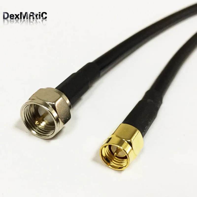 

SMA male switch F type male plug RF pigtail cable adapter RG58 50CM/100CM wholesale NEW