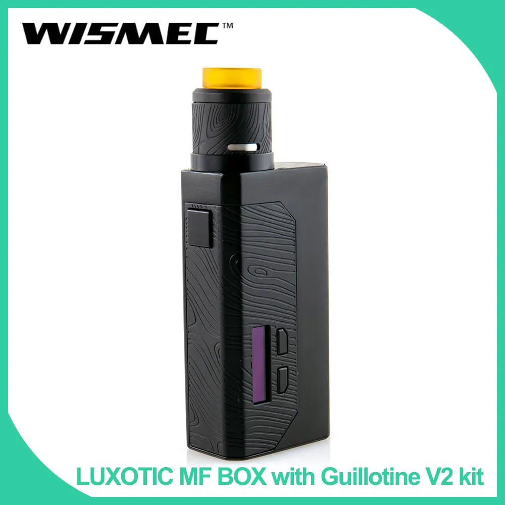 

Original Wismec LUXOTIC MF Box Kit 100W With Guillotine V2 RDA atomizer Bottle 100W no battery E-Cigarette vape kit