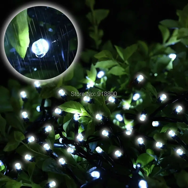 Solar string light Lights Garden Christmas Lights Holiday Outdoor Fairy Lights Waterproof rgb whtie blue Wedding holiday