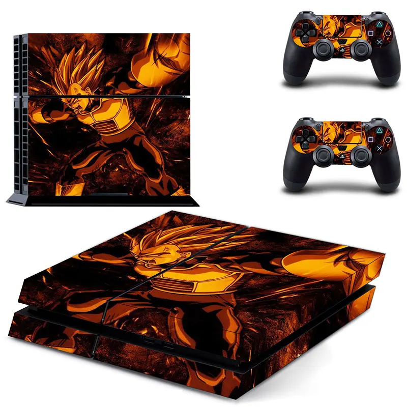

Dragonball Z Vinyl Decals Skin Sticker Cover for PS4 for Playstation 4 2 Controllers Sticker