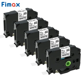 

Fimax 5 Pcs Tze-231 Tze231 Tz231 Compatible for Brother P-touch Label Printer Black on White Printer Ribbons P Touch Label Maker