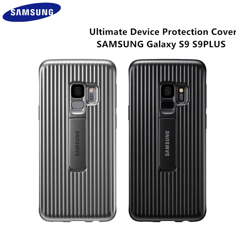 100% Original Samsung Galaxy S9 S9+ S9 Plus Kickstand Phone Case Plastic Acrylic Material Multicolor Kickstand Cover Anti-knock