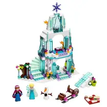 New 205pcs Anna & Kristoff’s Sleigh Adventure 41066 Princess Series Building Block Minifigure Girls Toy Compatible With Legoed