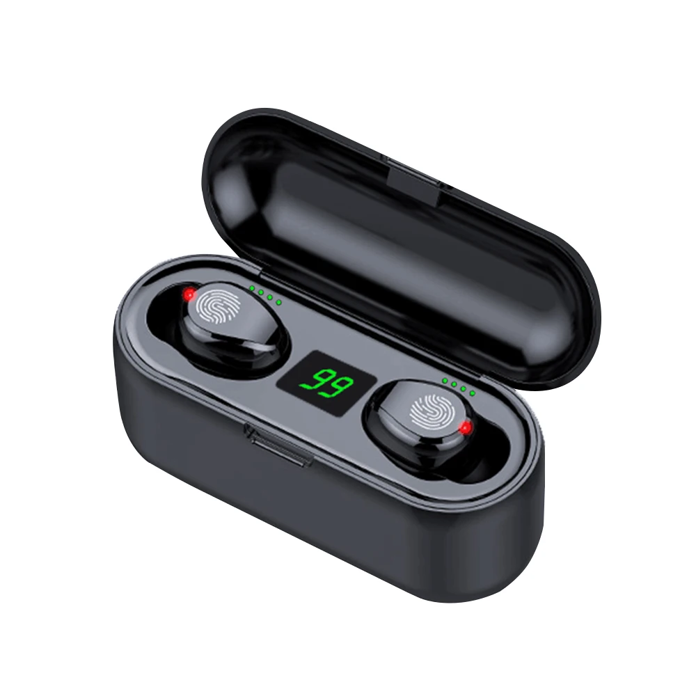 

LED Display Bluetooth 5.0 Earphone IPX7 Waterproof 8D Bluetooth Stereo Earbuds TWS Wireless Bluetooth 5.0 Earphone for All Phone