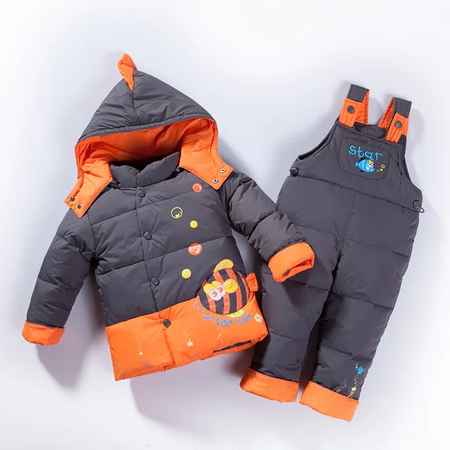 Winter Warm Baby Girl's clothing sets baby Ski suit sets Children's