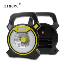 15 Вт Led COB портативный прожектор фонарь Портативный фонарик перезаряжаемый наружный садовый рабочий свет с 18650 батареей