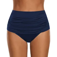 Женские бикини трусы низ сексуальные бикини шорты размера плюс с рюшами спортивные трусы с высокой талией одежда для плавания купальный костюм пляжные плавки