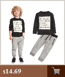 Комплект одежды из 2 предметов для маленьких мальчиков и девочек, Повседневный свитер с длинными рукавами+ штаны, комплекты зимней одежды для маленьких мальчиков и девочек