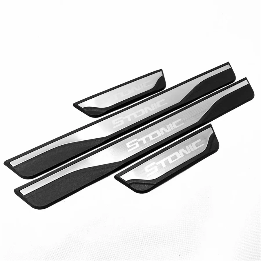 For 2017 2018 2019 Kia Stonic Stainless Car Door Sill Scuff Plate Protector Cover Trims Guard Kick Pedal Car-Styling Accessories |