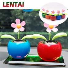 LENTAI, 1 шт., автомобильные качающиеся головки, Цветочный стиль, солнечные аксессуары для Seat Leon Ibiza Skoda Rapid Fabia Octavia Yeti Audi A3 A4 B8 B6