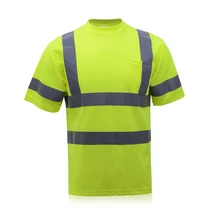 Мужские Трикотажные оранжевые футболки Hi vis safety, безопасные футболки